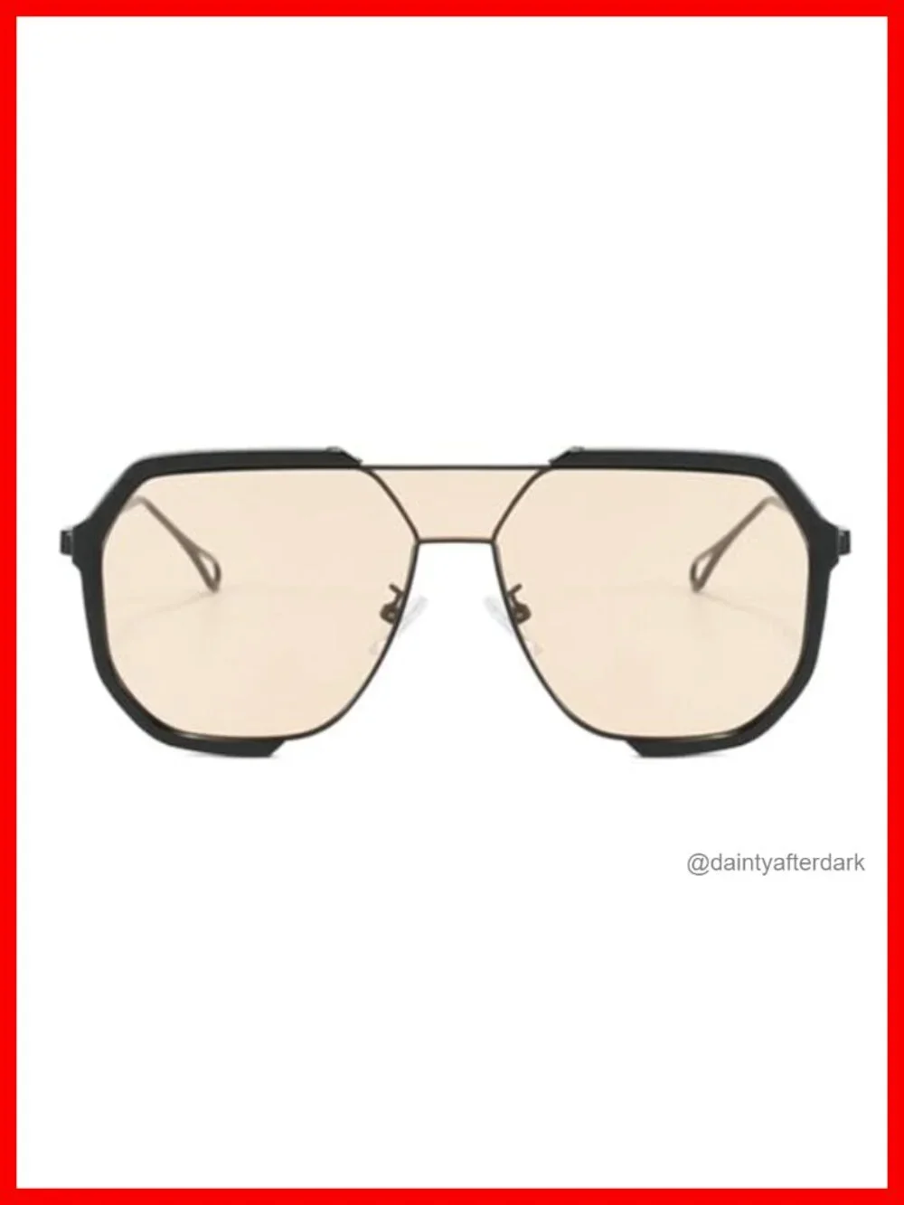 Oversized Square Sunglasses Retro Punk UV400 Shield Eyewear for Men Women